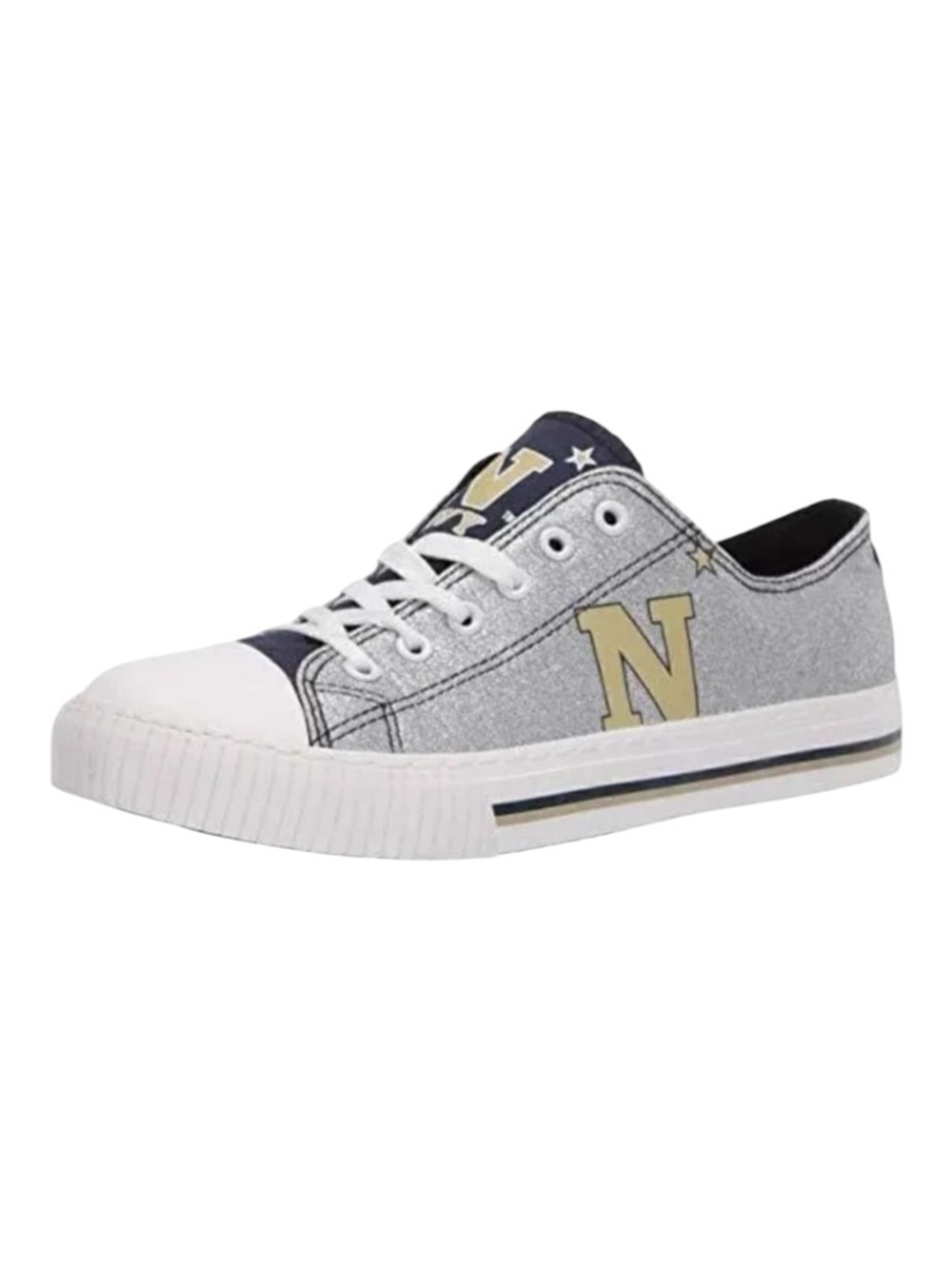 FOCO NCAA Alabama Crimson Tie Glitter Low Top Sneakers